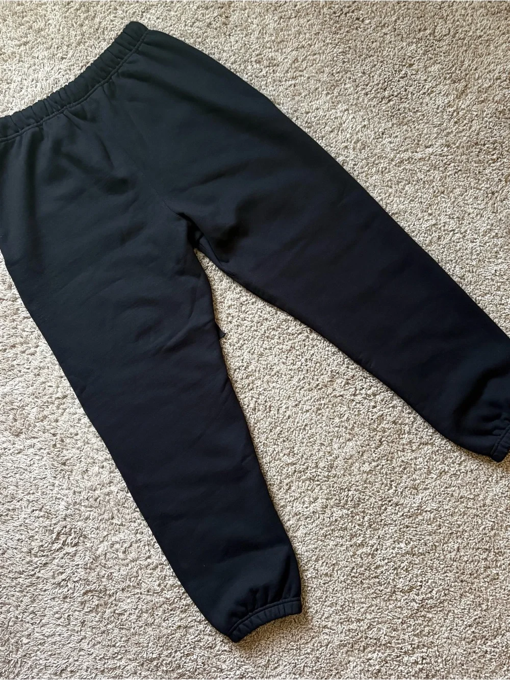 NWT Fear of God Essentials Heavy Fleece Sweatpant Black Small Oversized FW24 - Picture 5 of 11